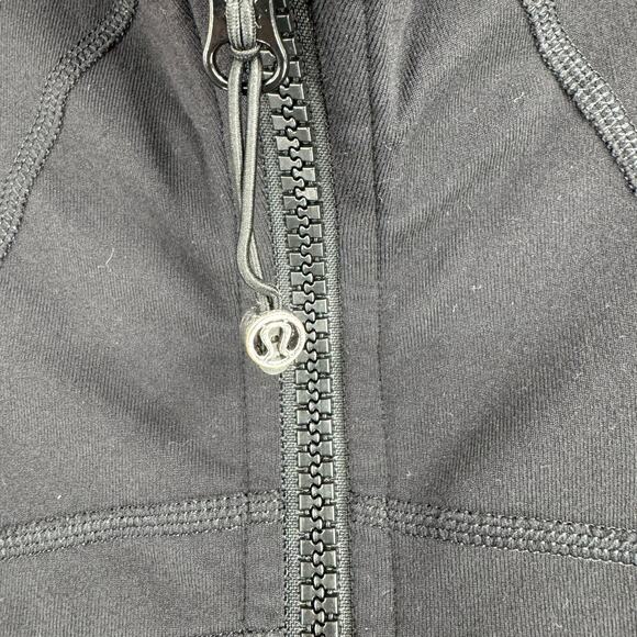 Lululemon Full Zip Define Jacket Womens 10 Black 2 Pocket Stretch Running - Picture 7 of 12